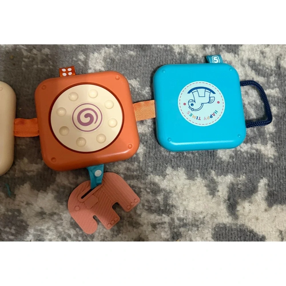 Flynow-Montessori Baby Busy Toy 8-in-1 Sensory Activity Cube